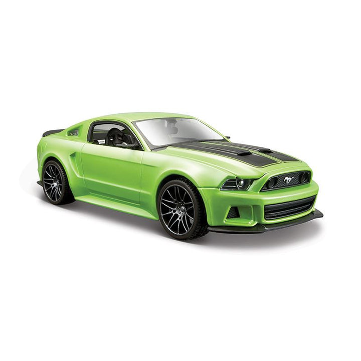 Ford Mustang Street Racer Modellauto Grün 1:24