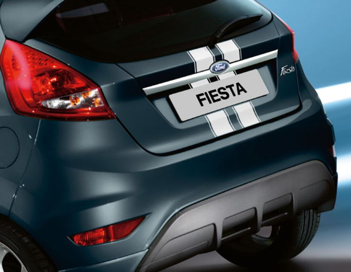 Original Ford Fiesta 2008-2012 Zierstreifen für Motorhaube und Heckklappe, weiß