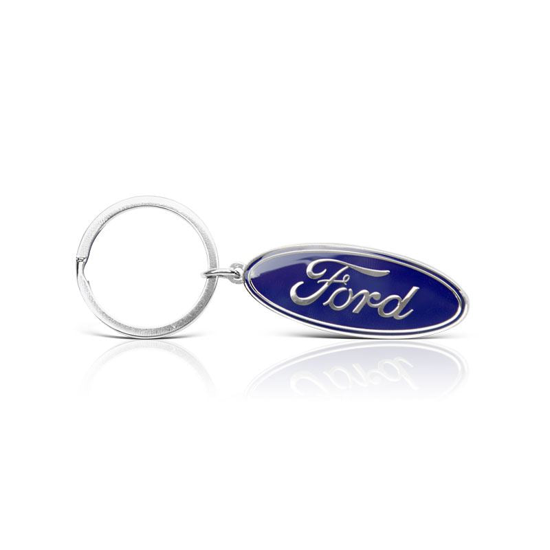 Echtes Leder Auto Logo Schlüsselanhänger Kompatibel mit Ford