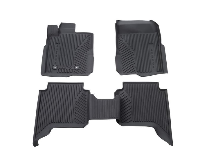 Original Ford Ranger ab 2022 Allwetterfußmatten vorn und hinten, schwarz