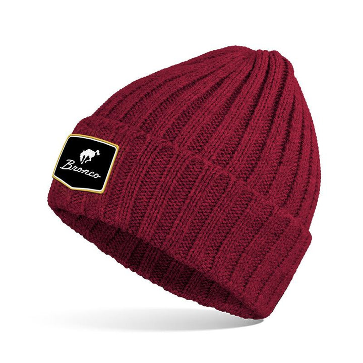 Ford Bronco Beanie Mütze Rot aus rPET