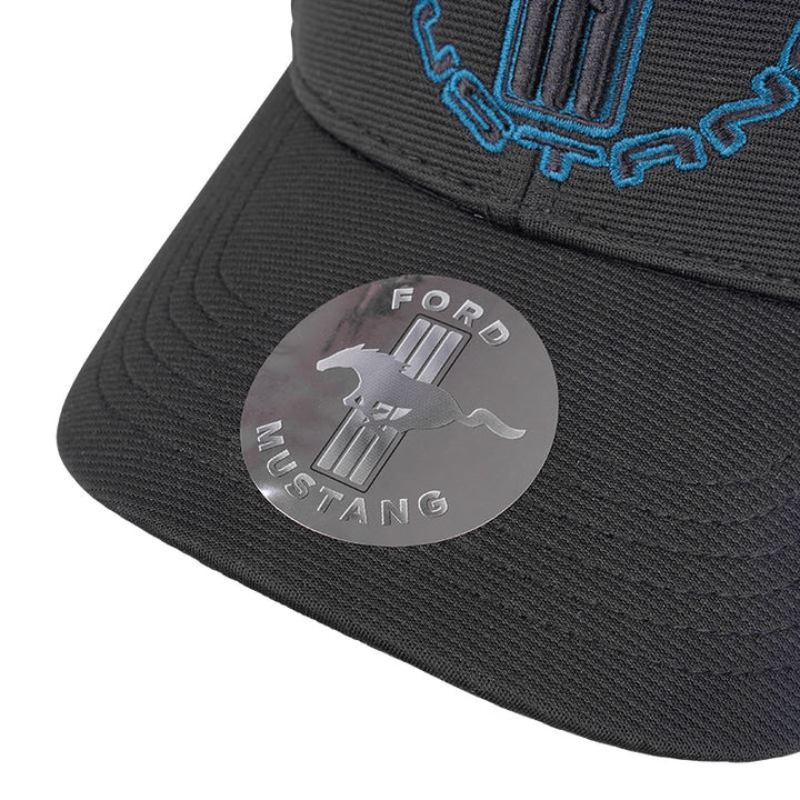Ford Mustang Halo Baseball Cap Schwarz/Blau verstellbar