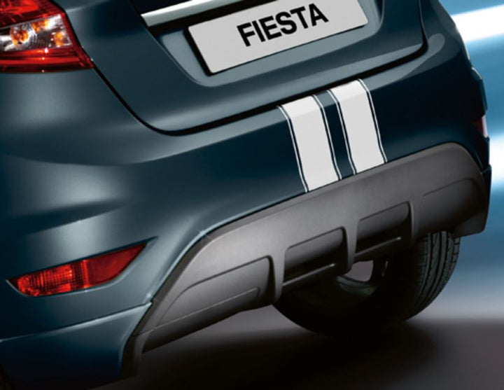 Original Ford Fiesta 2008-2012 Zierstreifen für Front- und Heckstoßfänger, weiß
