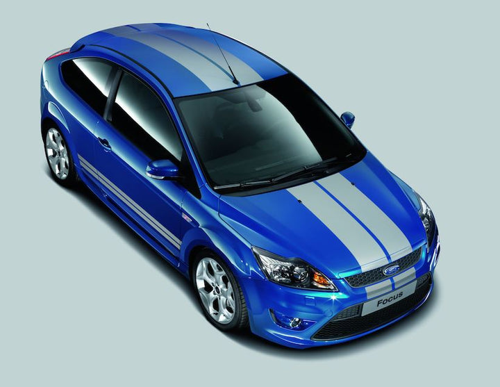 Original Ford Focus 2008-2011 GT Heckstreifen-Satz für Heckklappe & Spoiler,weiß