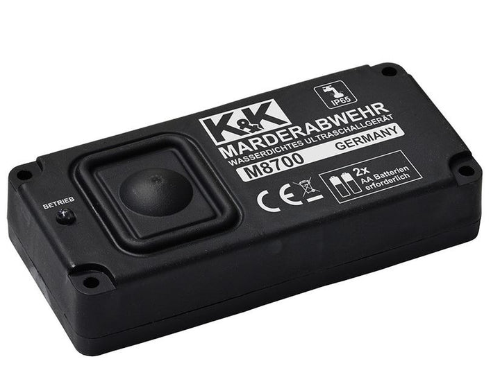 K&K* Marderabwehr M8700, schützt durch Ultraschalltöne, batteriebetrieben