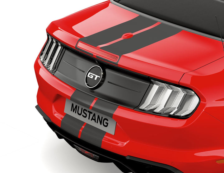 Original Ford Mustang herpa print* Rallye-Streifen durchgehend, mattschwarz