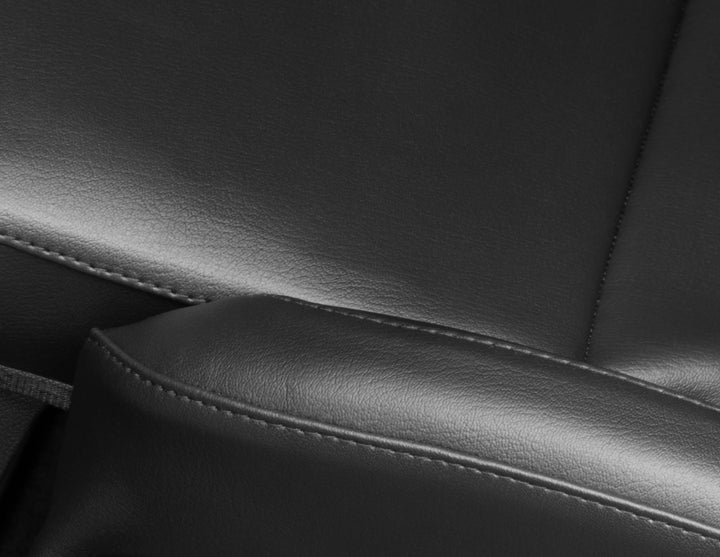 Original Ford All-Electric Explorer®/All-Electric Capri ab 2025 Sitzbezug Premium, für Beifahrersitz, schwarzes Kunstleder