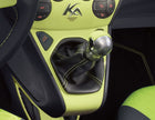 Original Ford Ka 2008-2016 Schalthebelmanschette,Vinyl schwarz,Kontrastnaht grün