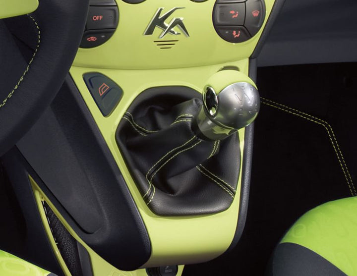 Original Ford Ka 2008-2016 Schalthebelmanschette,Vinyl schwarz,Kontrastnaht grün