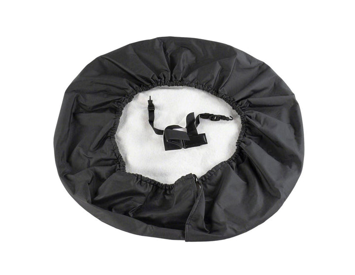 Original Ford Bronco Reserveradabdeckung schwarz mit weißem Bronco Pony Logo