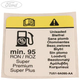 Super Plus Tankaufkleber