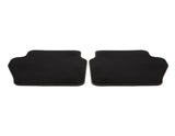 Ford Fiesta Velours-Teppichfußmatten hinten, schwarz, cognacfarben 2xNaht 1806051