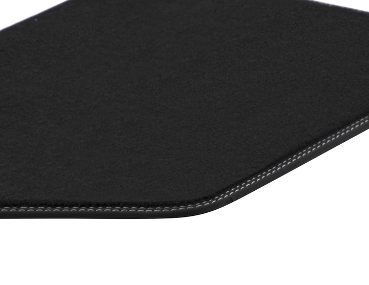 Original Ford Ecosport Velours-Teppichfußmatten hinten,schwarz,2xNaht Metal Grey