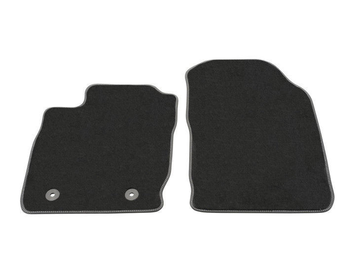 Ford Ecosport Velours-Teppichfußmatten vorne, schwarz, 2x Naht Metal Grey 2554845