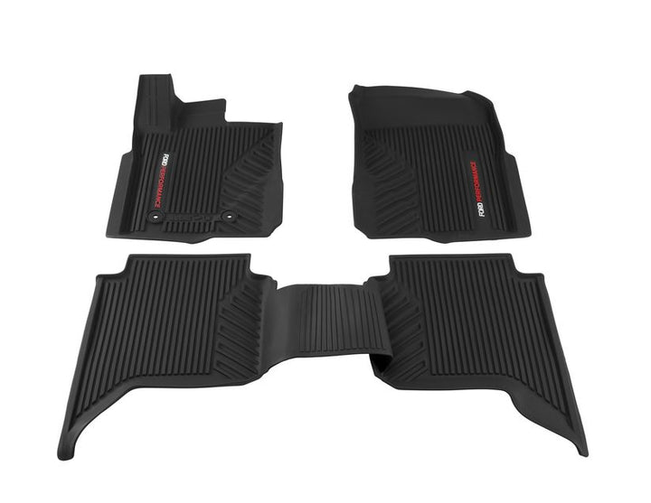 Original Ford Ranger Raptor ab 2022 Allwetterfußmatten vorne und hinten, schwarz