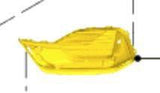 Original Ford Fiesta ab 2021 Ziehrrahmen Links 2545358