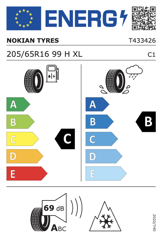 Ford Transit/Tourneo Courier 16 Zoll Winterkompletträder - 205/65/R16 99H XL-Nokian