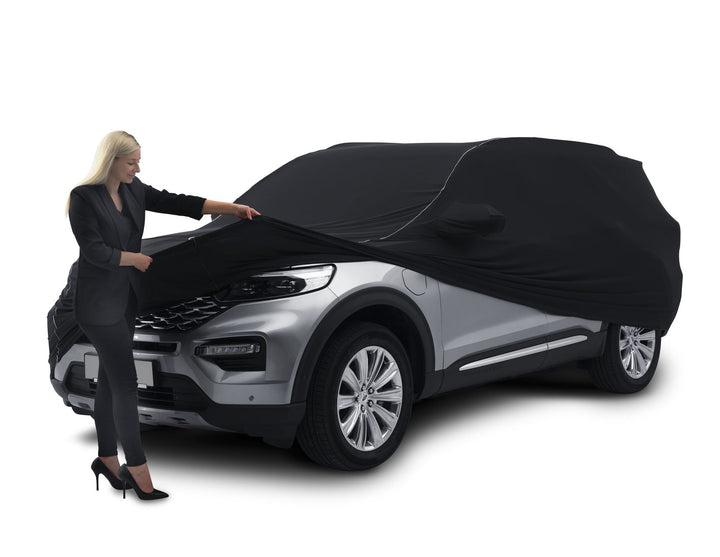 Ford Explorer Premium Schutzabdeckung schwarz, mit weissen Nähten 2458167