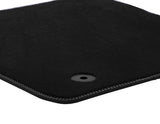 Original Ford Ecosport Velours-Teppichfußmatten vorne,schwarz,2x Naht Metal Grey