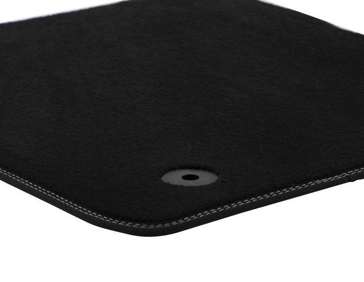 Original Ford Ecosport Velours-Teppichfußmatten vorne,schwarz,2x Naht Metal Grey