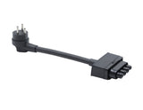 Original Reiseadapter mit Haushaltsstecker für Dänemark