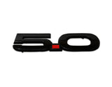 Original Ford Mustang 5.0-Emblem linke Seite, schwarz