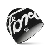 Ford Logo Contrast Beanie Mütze Schwarz Weiß