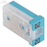 20 Amp 32 Volt Inline-Sicherung Licht blau