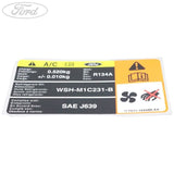Ford Mondeo 2007-2009 1.6 Zetec-S 1.8L TDCi 2.0L Aufkleber 1469266