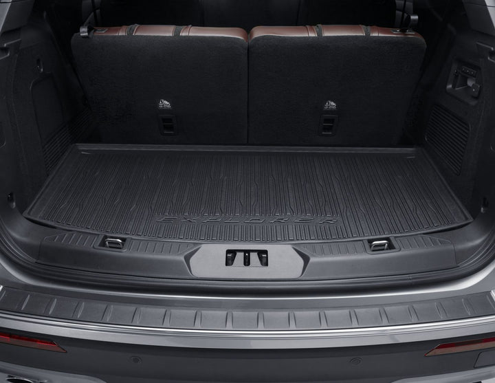 Original Ford Explorer ab 2020 Gepäckraumwanne mit Logo, hinter der 3. Sitzreihe