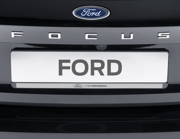 Original Ford Performance Kennzeichenhalter silber, 3D Performance-Logo schwarz
