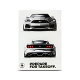 Ford Mustang Postkarten-Aufkleber