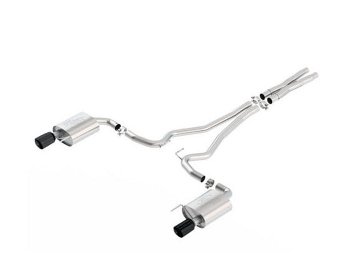 Ford Mustang Sportauspuff Rennsportversion-Edelstahl,2 Endrohre schwarz 2216684
