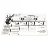 Original Ford Fiesta 2008-2012 Aufkleber 1546800