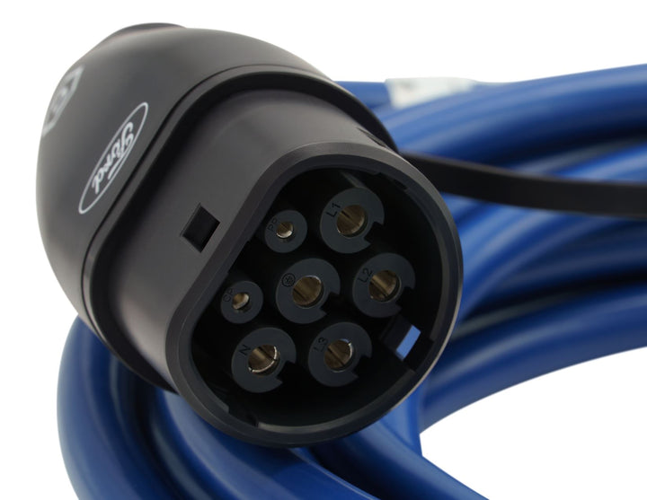 Original E-Ladekabel für öffentliche Ladestationen,Länge: 10 m,32 A,3-phasig
