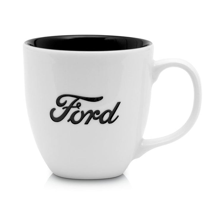 Ford Contrast Logo Tasse Schwarz-Weiß Keramik 420ml