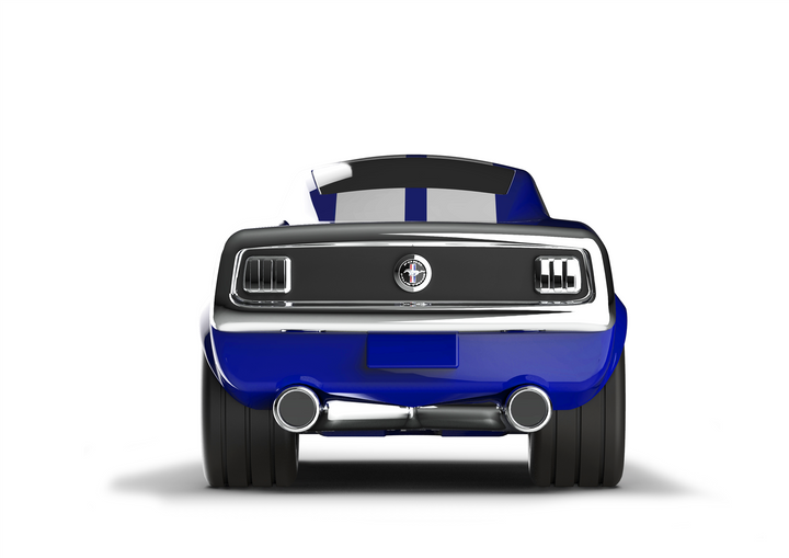 Ford Mustang Racing Car blau