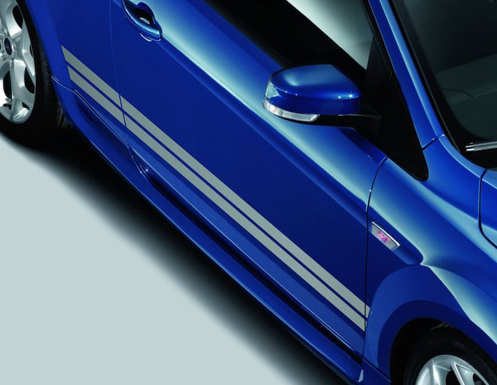 Original Ford Focus 2008-2011 2008-2011 GT Seitenstreifen-Satz weiß, 3 Türer