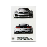 Ford Mustang Postkarten-Aufkleber