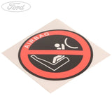 Airbag-Warnaufkleber