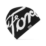 Ford Logo Contrast Beanie Mütze Schwarz Weiß