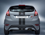 Ford Fiesta herpa print* Rallye-Streifen durchgehend, mattschwarz 2049011