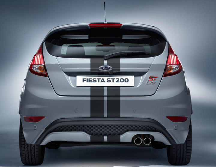 Ford Fiesta herpa print* Rallye-Streifen durchgehend, mattschwarz 2049011