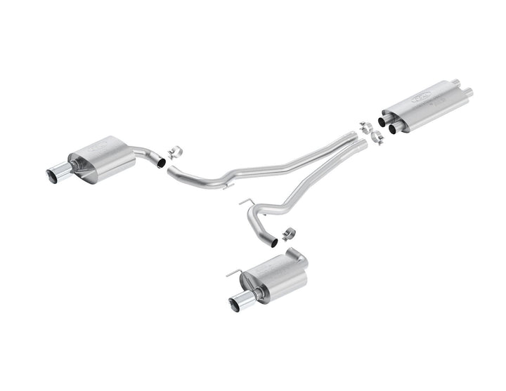 Ford Mustang Sportauspuff Edelstahl, mit zwei verchromtem Endrohren 2216649