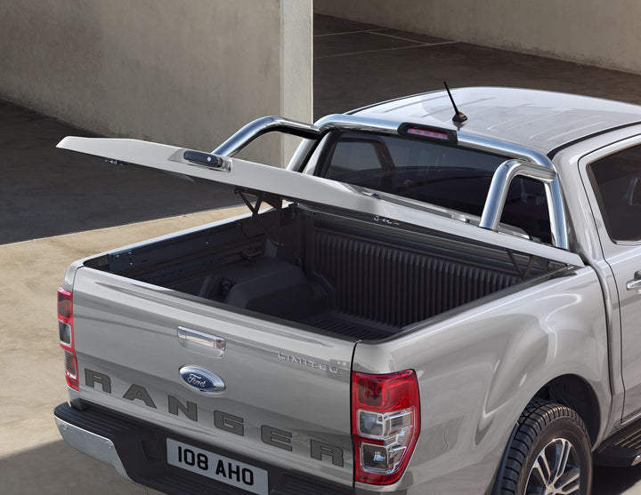 Original Ford Ranger Feste Laderaumabdeckung 3-teiliges System, Moondust Silber