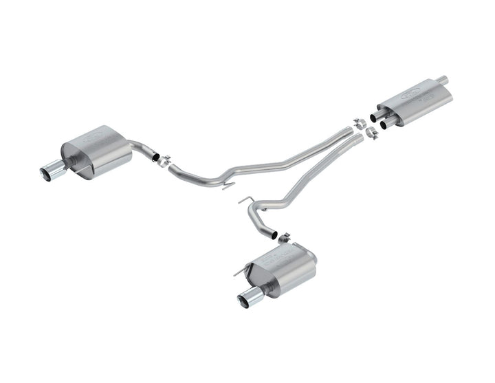 Ford Mustang Sportauspuff Edelstahl, mit zwei verchromten Endrohren 2216655