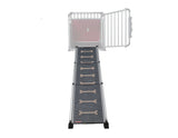 4Pets® EasySteps Teleskop-Hunderampe rutschfest Schwarz & Silber 2423311