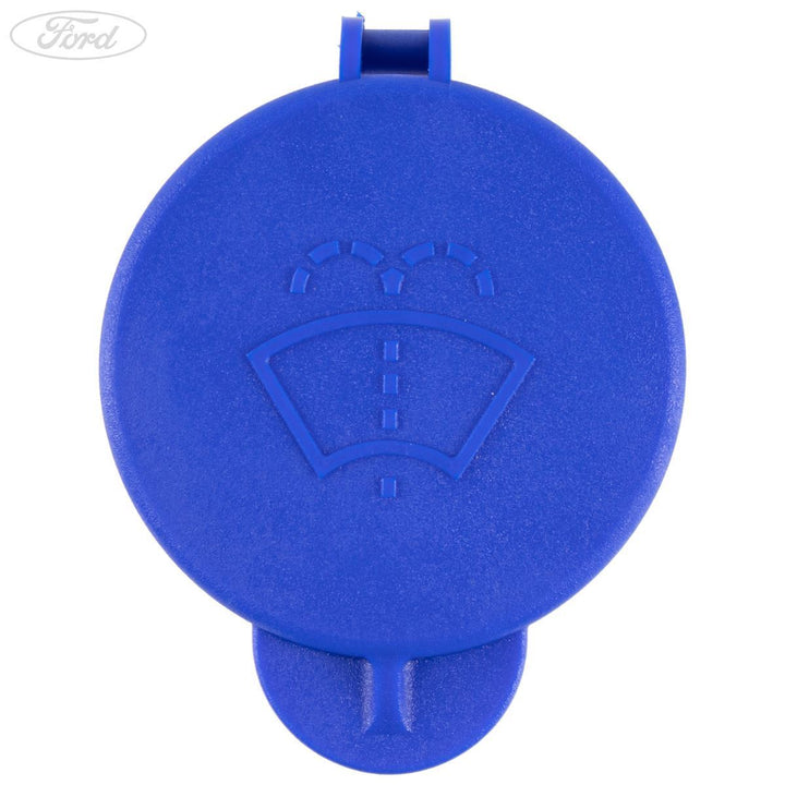 Scheibenwasch-Deckel Kompatibel Mit Ford Fiesta MK6 & Fusion – Ersatzdeckel Für Wischwasserbehälter (1488251) – Blau/gelb, Kunststoff