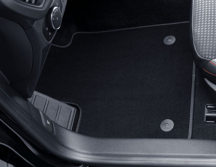 Ford Focus Velours-Teppichfußmatten vorne, schwarz mit grauer Naht 2535640
