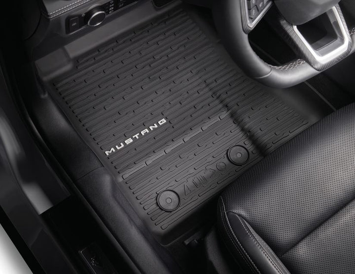 Original Ford Mustang ab 2024 Allwetterfußmatten,vorne&hinten,Wanne hohe Kanten